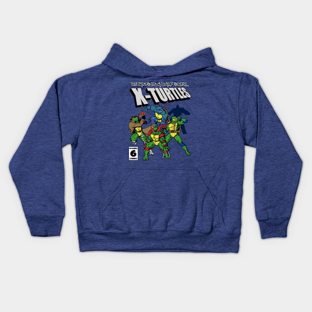 X-Turtles Mutants in a half shell Kids Hoodie by LegendaryPhoenix